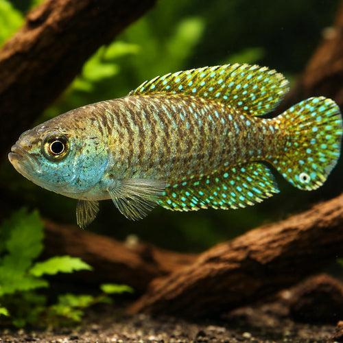 Afinis Pearl Fish — tropical fish for sale UK — AI hero driftwood view