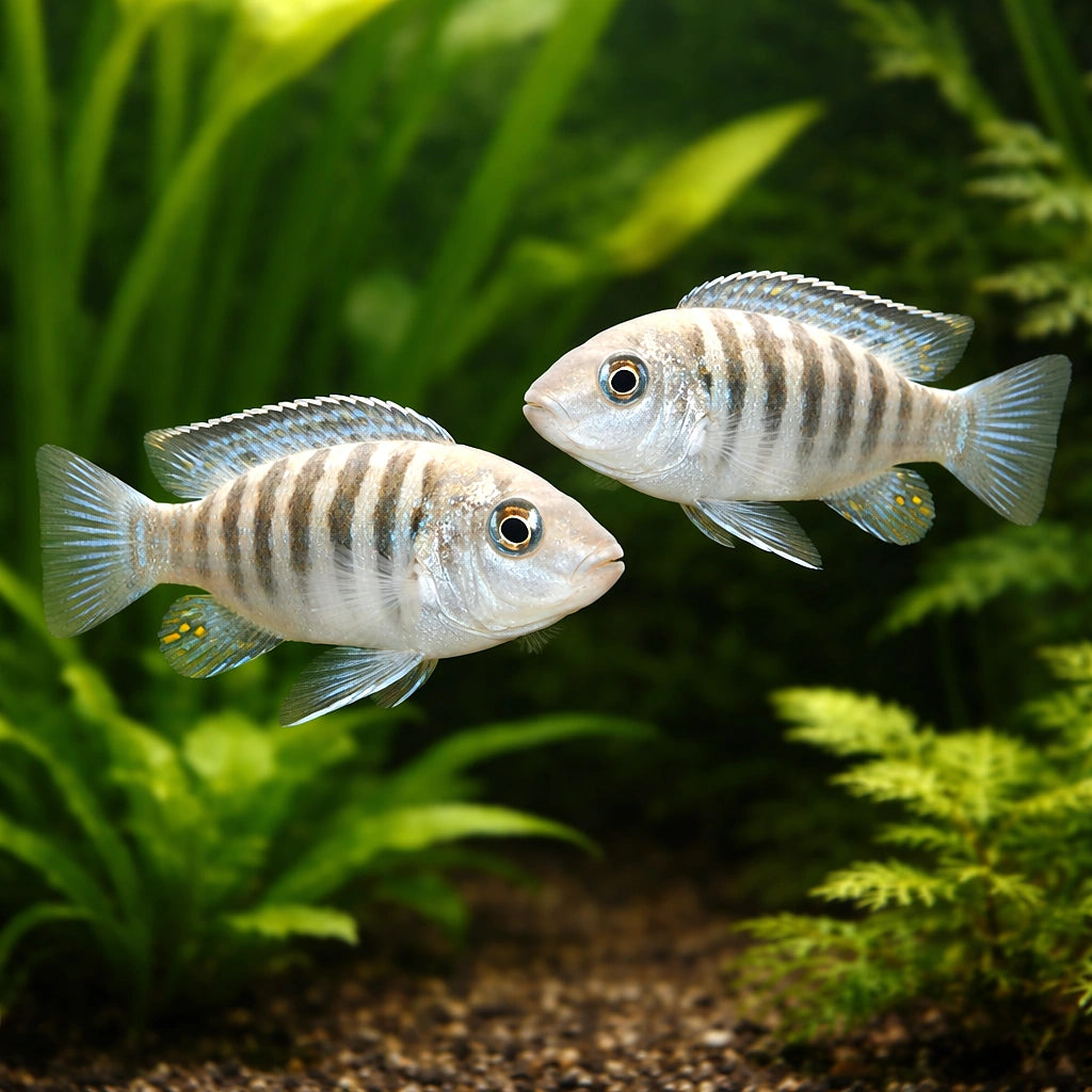 African cichlids for sale UK — Lake Malawi Cichlids for sale UK — AI pair planted view