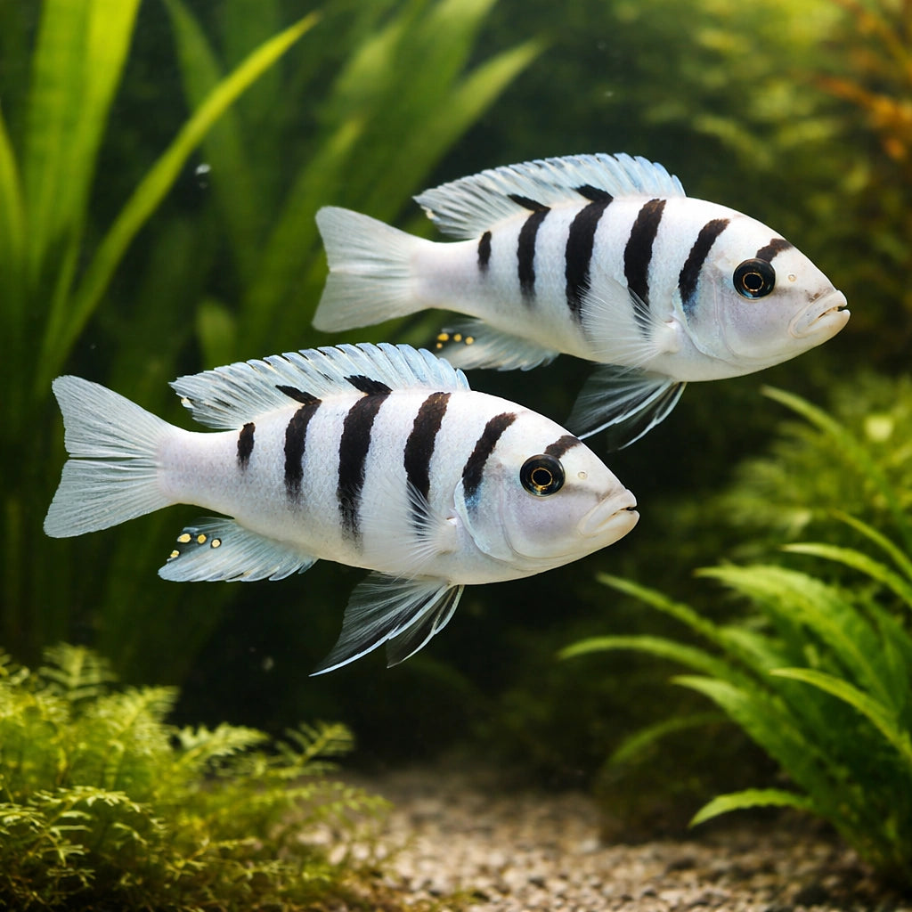 African cichlids for sale UK — Lake Malawi Cichlids for sale UK — AI pair planted view