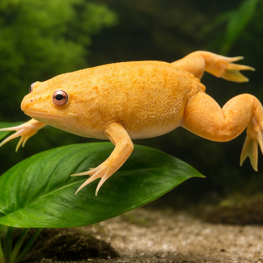 African clawed frog, albin — tropical fish for sale UK — AI scale plant view