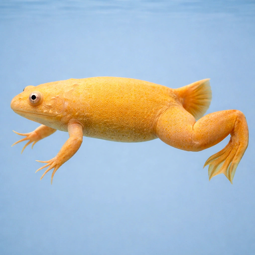 African clawed frog, albin — tropical fish for sale UK — AI side clean view