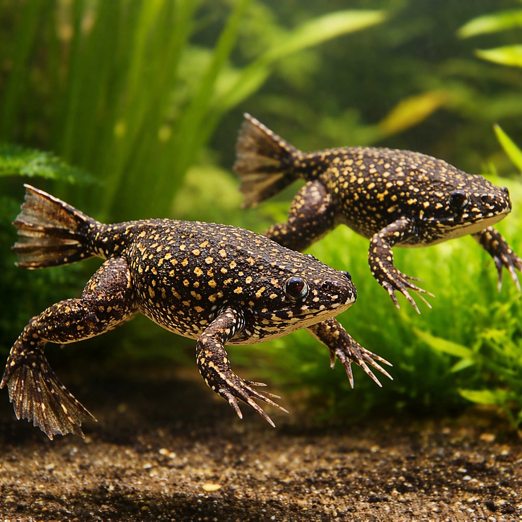 African clawed frog — tropical fish for sale UK — AI pair planted view