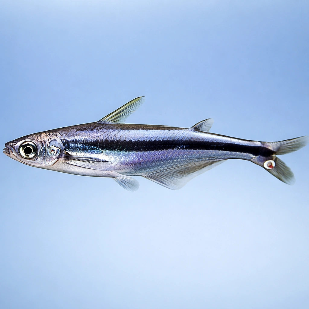 African glass catfish — tropical fish for sale UK — AI side clean view
