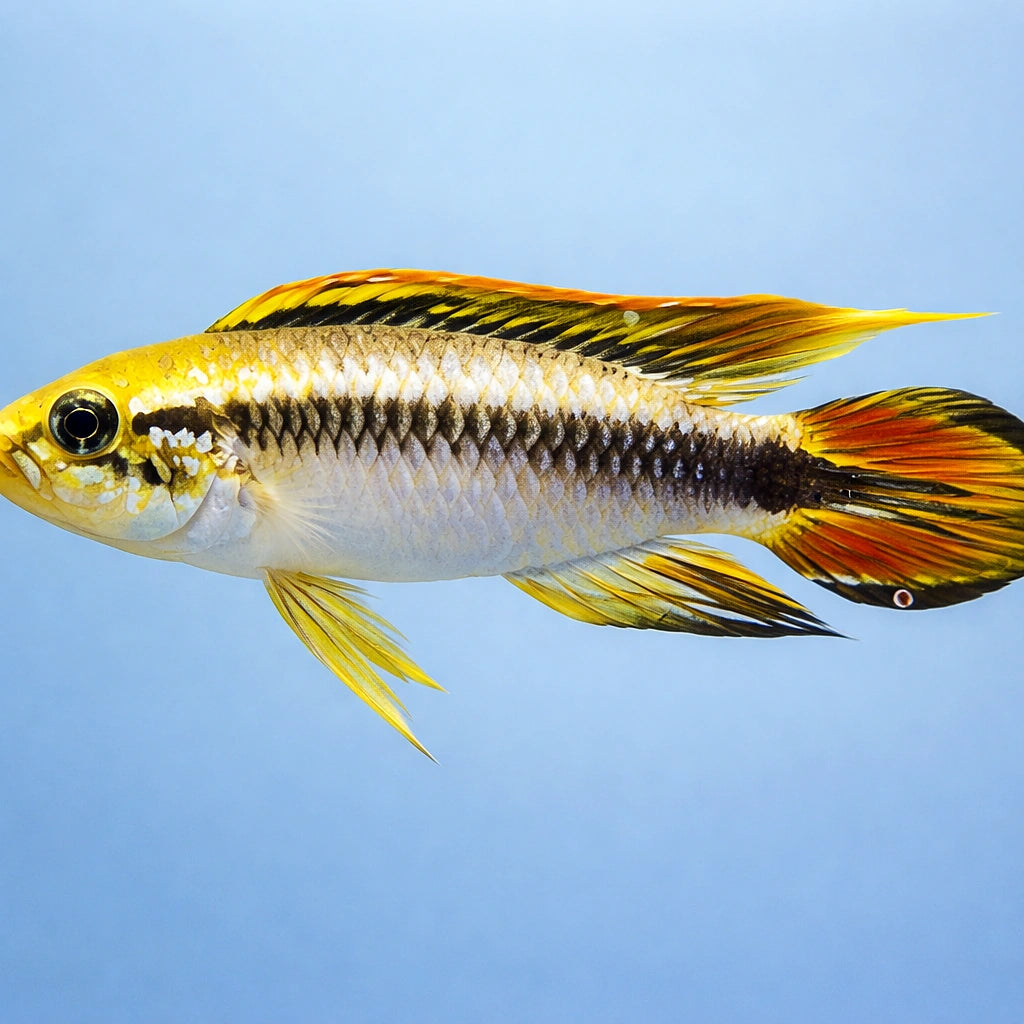 Agassiz´s blue dwarf cichlid — tropical fish for sale UK — AI side clean view