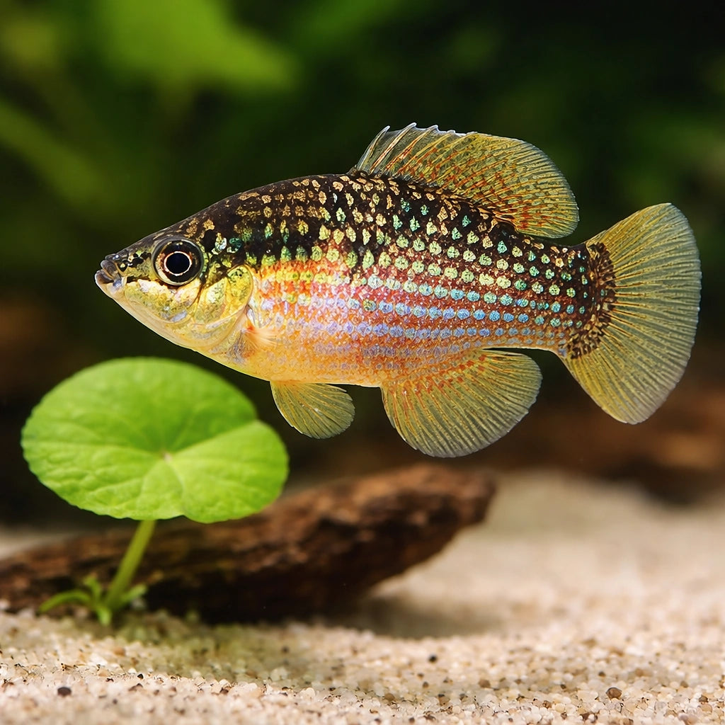 American Flagfish — tropical fish for sale UK — AI scale plant view