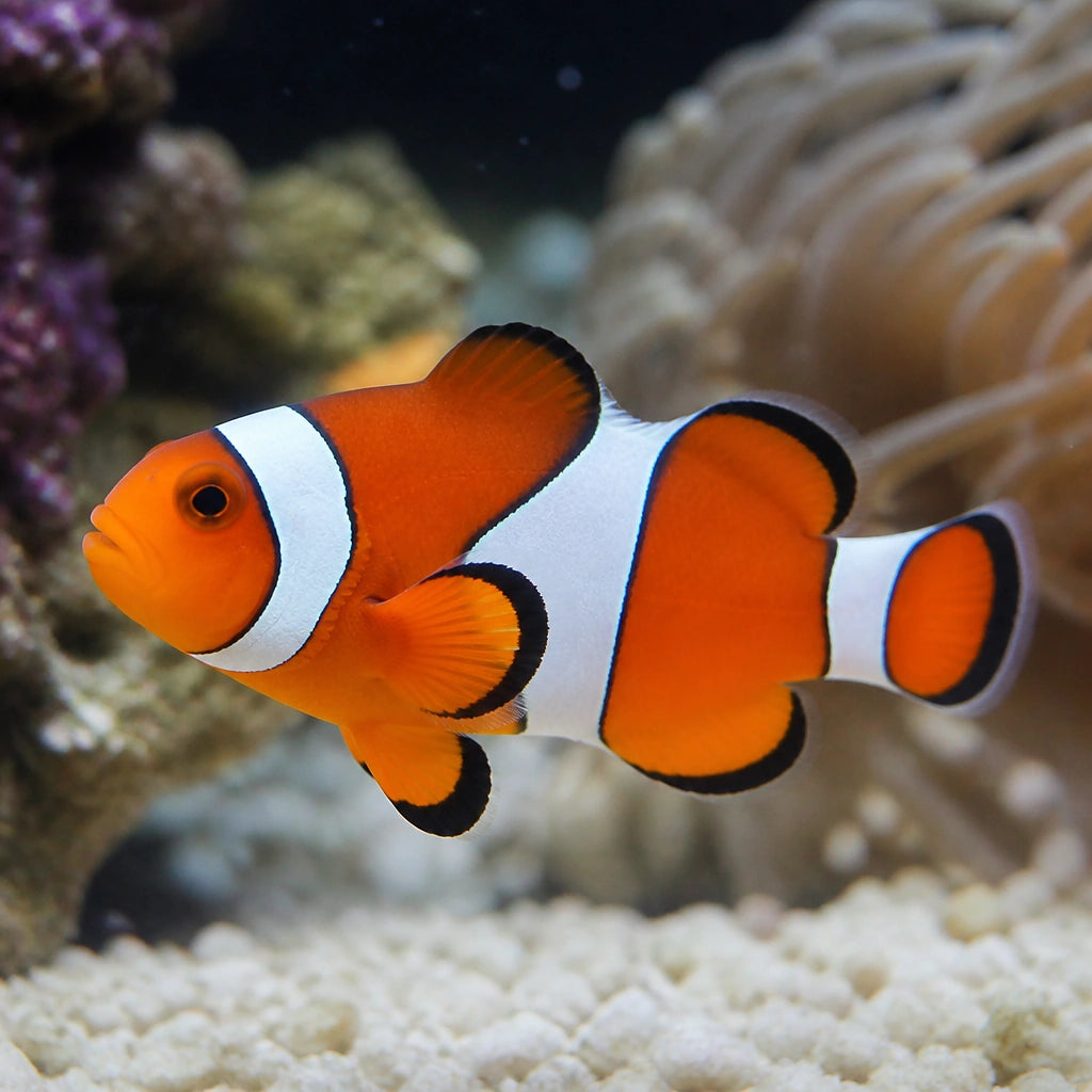Amphiprion Ocellaris Misbar — tropical fish for sale UK — AI natural aquarium view