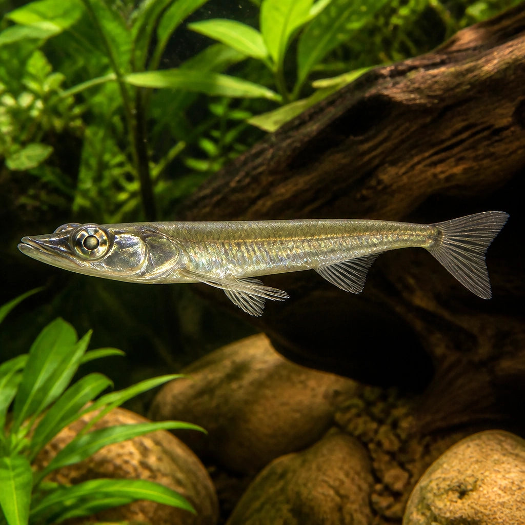 Anableps anableps — tropical fish for sale UK — AI natural aquarium view