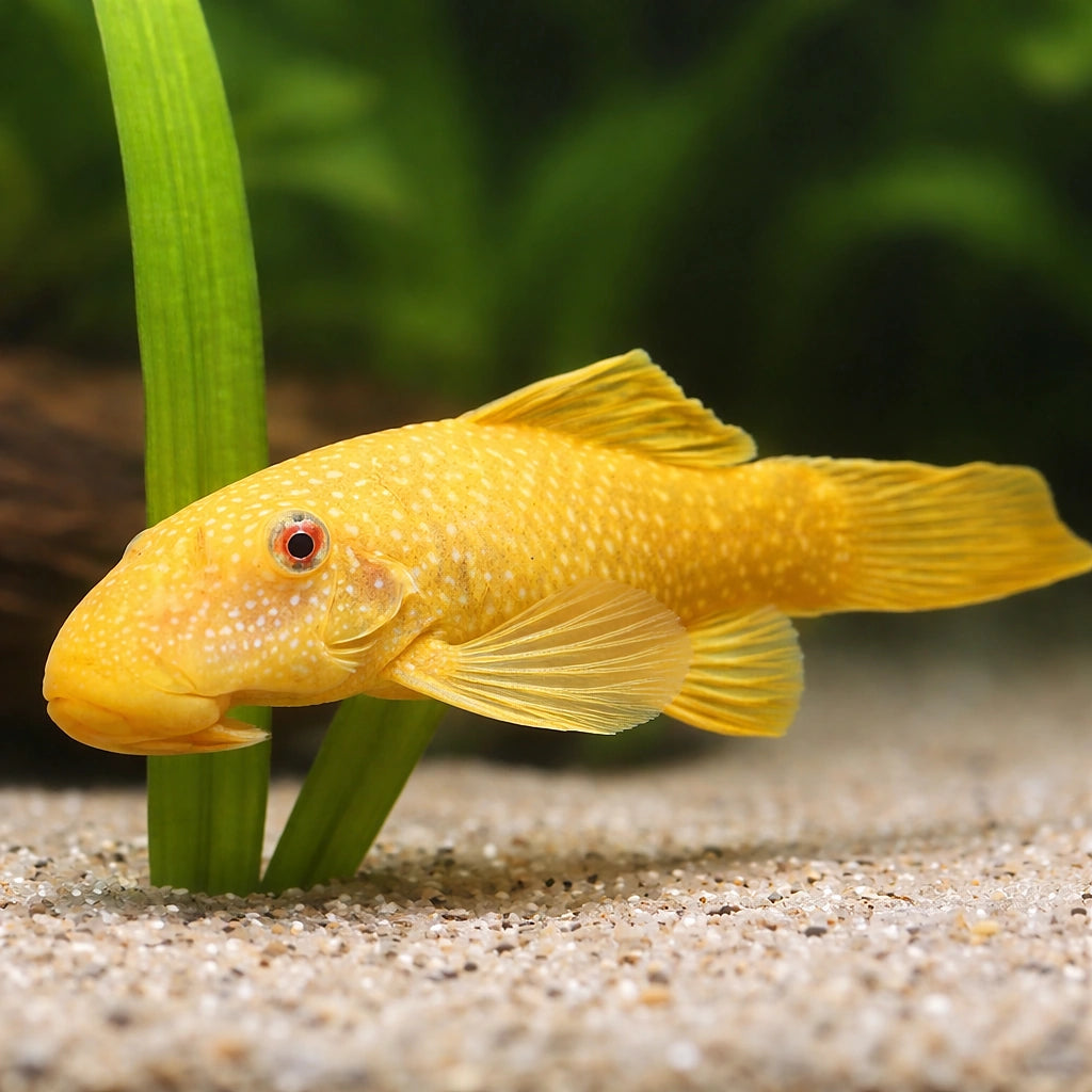 Ancistrus albino 2 - 2, — tropical fish for sale UK — AI scale plant view
