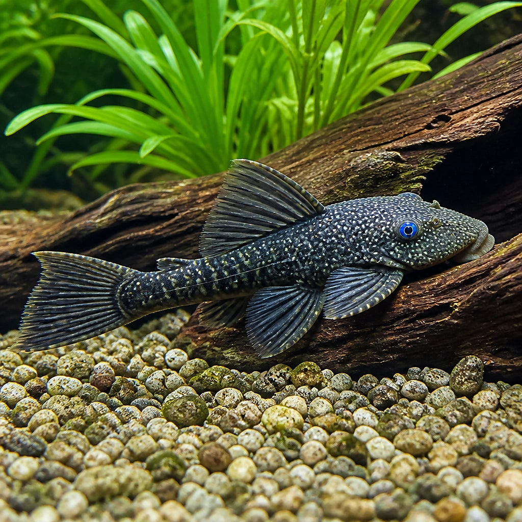 LEMON BLUE EYE L144 BRISTLENOSE PLECO ANCISTRUS SPES CATFISH ALGAE EATER, Efficient Algae Eating Fish for Clean Tanks, A Complete Care Guide for New Aquarists and Enthusiasts, Caring for Your Beautiful Bristlenose Pleco — for sale UK — AI natural aquarium view