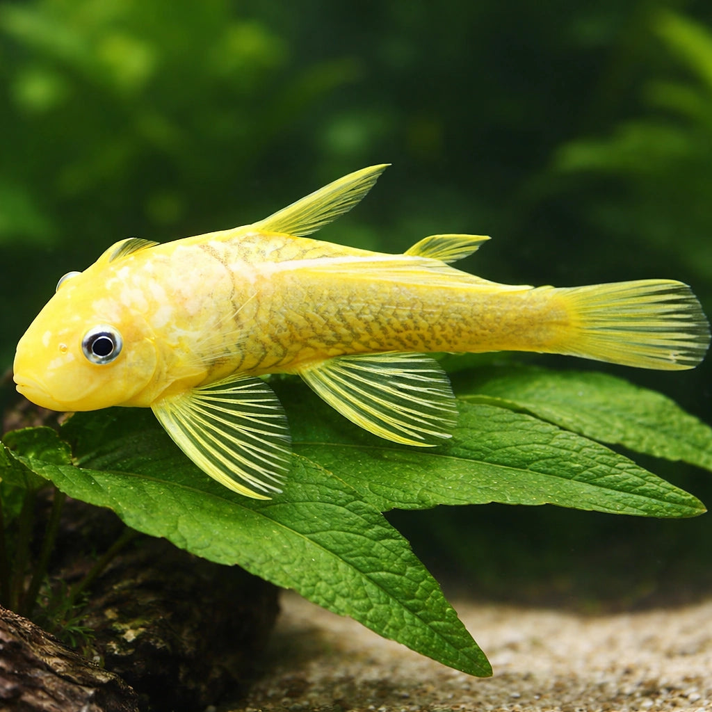 Ancistrus lemon l 144 4 - — tropical fish for sale UK — AI scale plant view