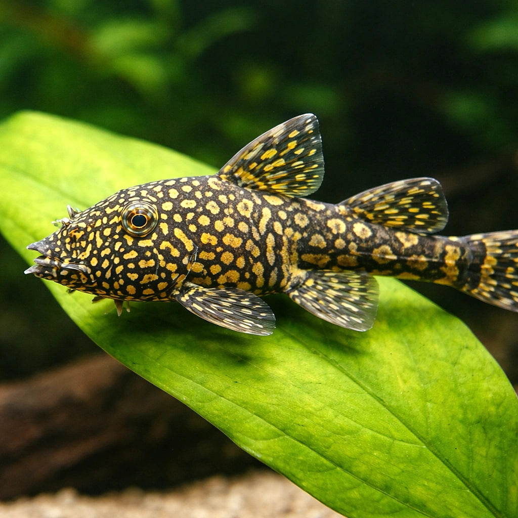 Ancistrus mato grosso - lda 08 3,5 - 4, — tropical fish for sale UK — AI scale plant view