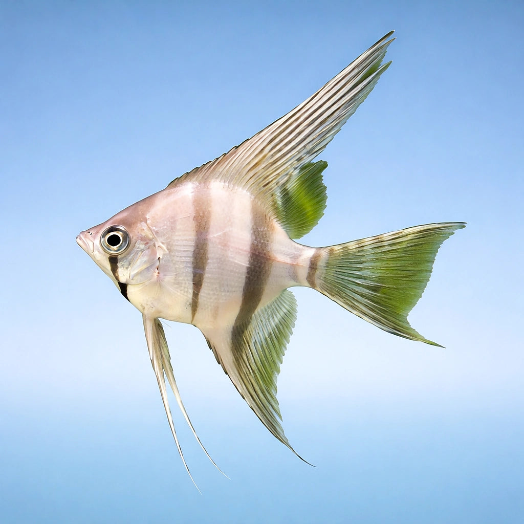 Angel Fish Small (Pterophyllum scalare scalare) - Freshwater Angelfish for Sale UK — AI side clean view