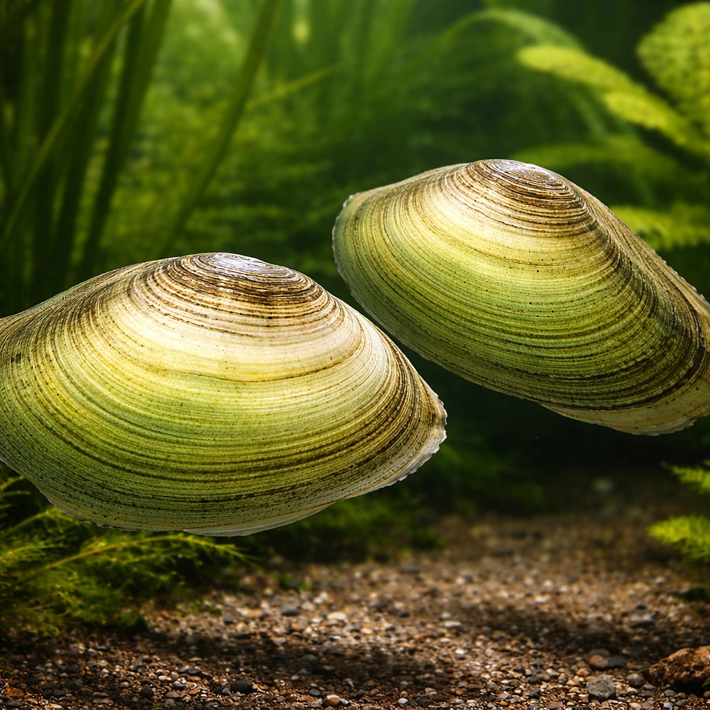 Anodonta freshwater shell — tropical fish for sale UK — AI pair planted view