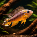 Apisto Agassizii — Dwarf Cichlid for sale UK — AI hero driftwood view