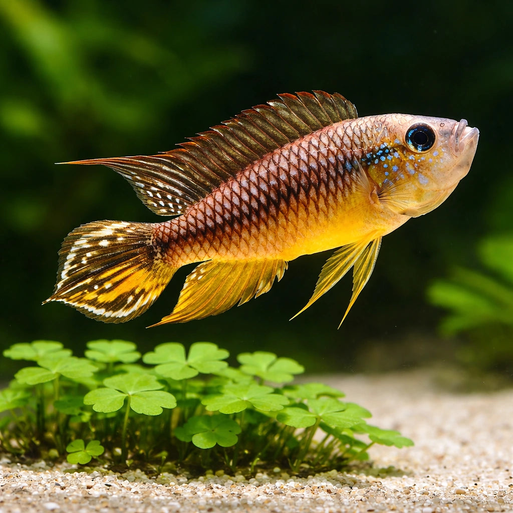 Apisto Agassizii — Dwarf Cichlid for sale UK — AI scale plant view