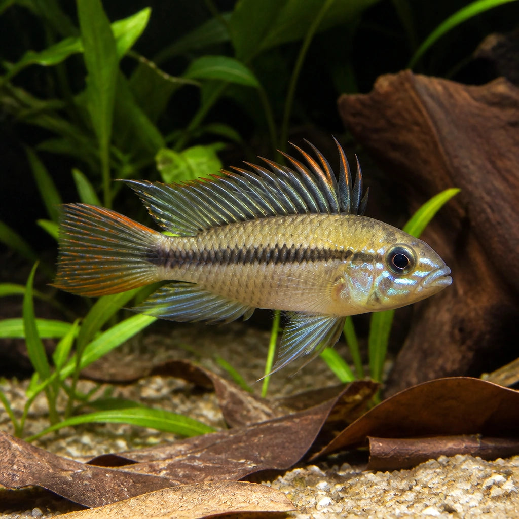 Apistogramma Mendezi «Santa Isabel» — Dwarf Cichlid for sale UK — AI natural aquarium view