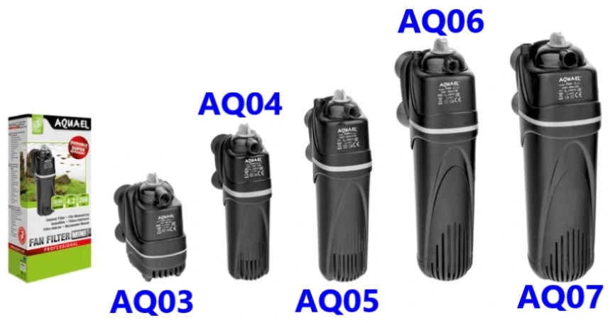 Aquael FAN Micro Plus internal aquarium filter 250l/h compact black unit