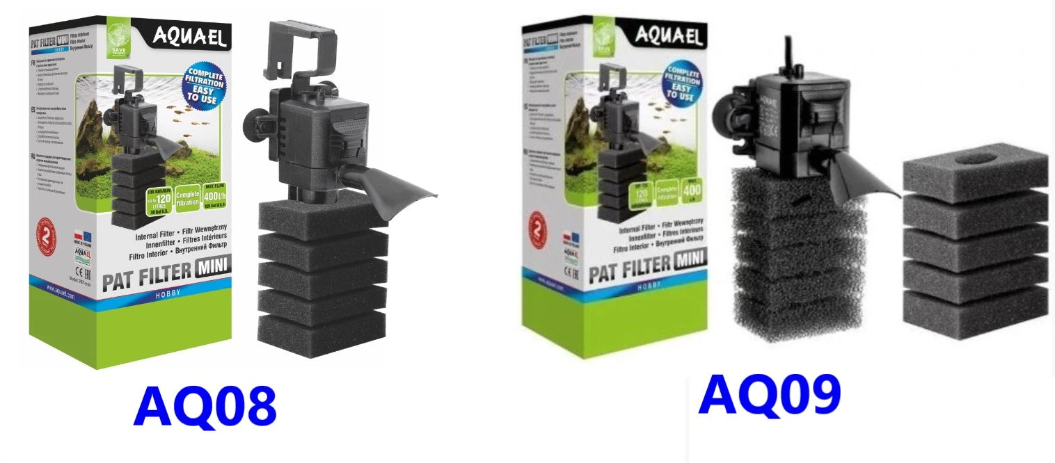 Aquael PAT-MINI internal aquarium filter 400 l/h compact black unit