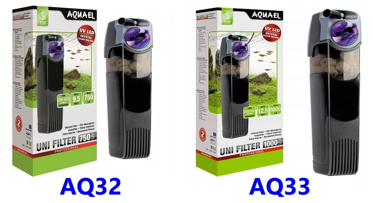 Aquael Internal Unifilter UV 750l/h internal aquarium filter with built-in UV sterilisation