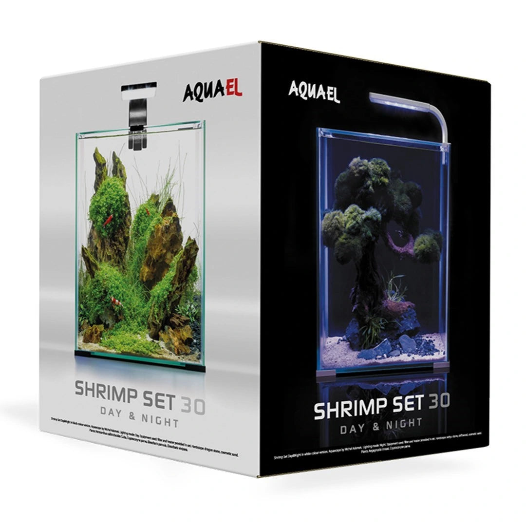 Aquael Shrimp Set SMART D&N 10L white nano aquarium set with smart lighting