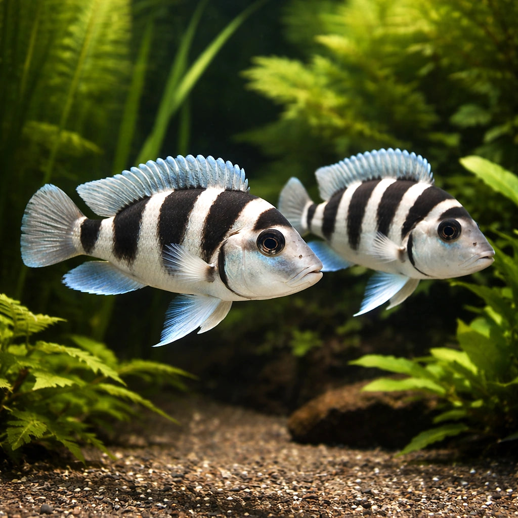 Five Bar Cichlid — Five-Barred Lamprologus - Aquarium Fish UK (Neolamprologus tretocephalus) — Buy Five-Barred Lamprologus…