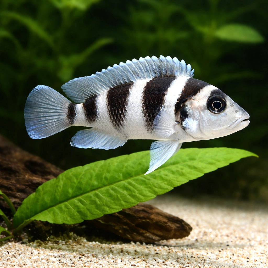Five Bar Cichlid — Five-Barred Lamprologus - Aquarium Fish UK (Neolamprologus tretocephalus) — Buy Five-Barred Lamprologus…