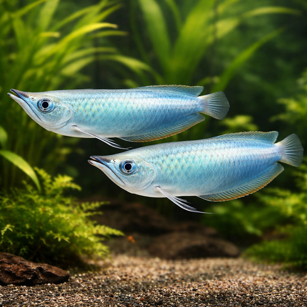 Arawana blue — tropical fish for sale UK — AI pair planted view