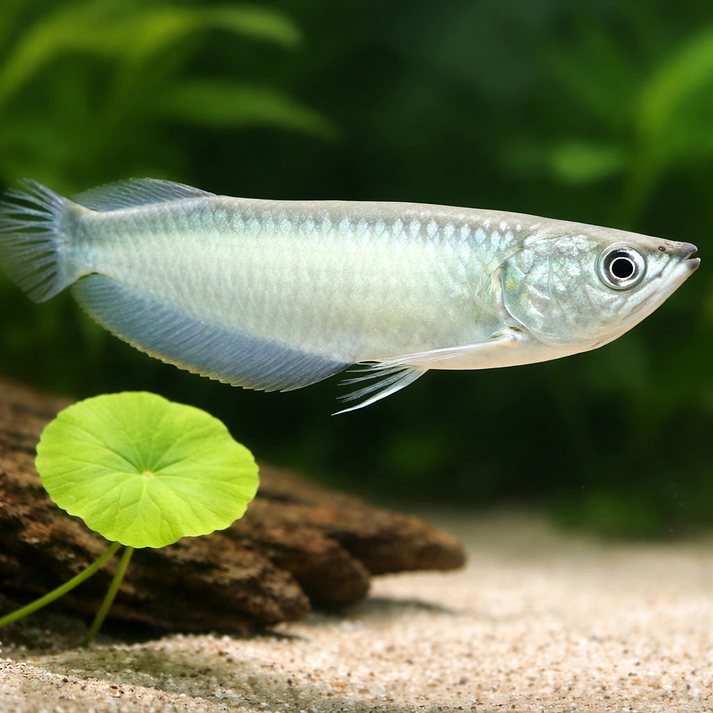 Arawana blue — tropical fish for sale UK — AI scale plant view
