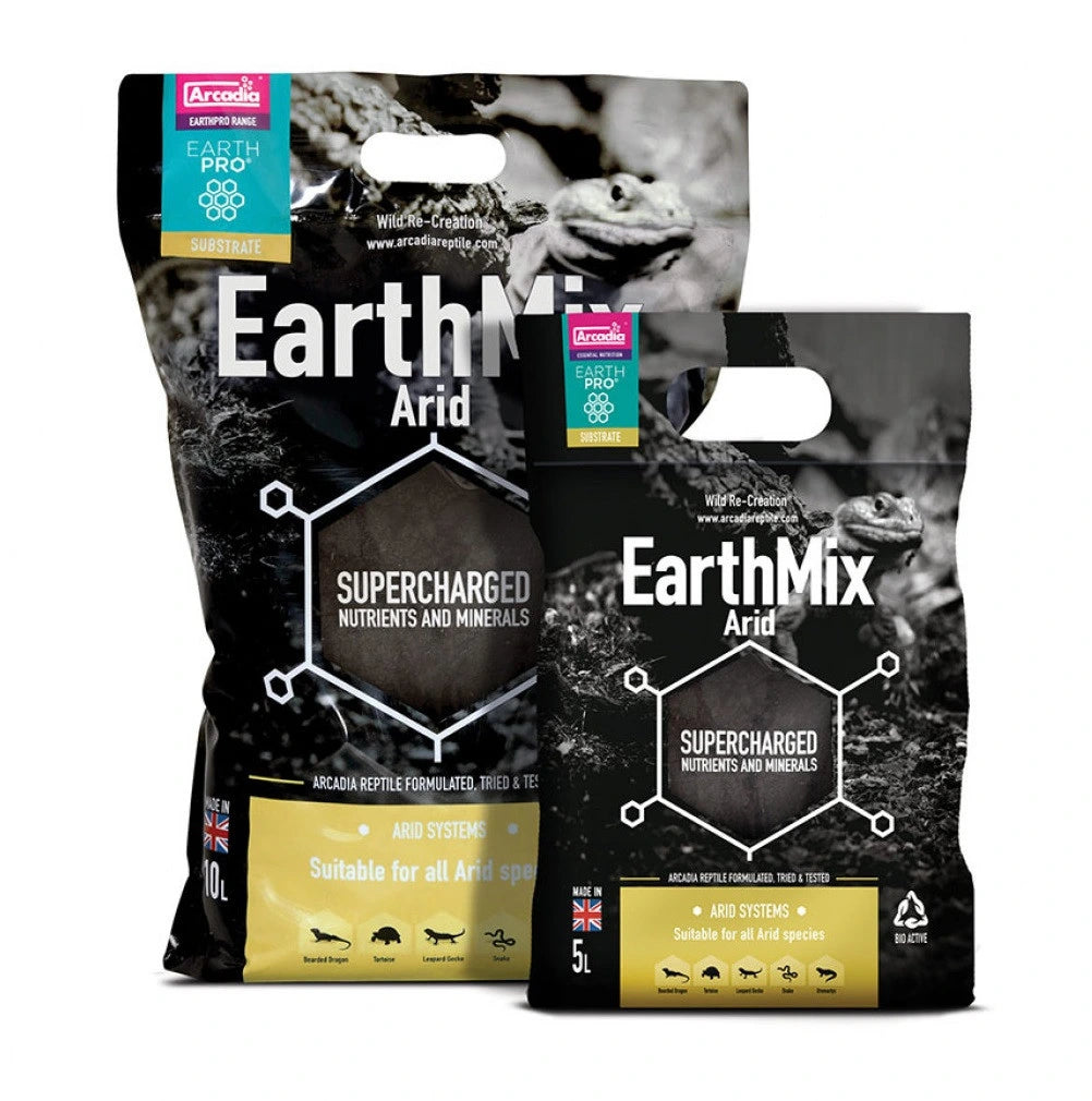 Arcadia Earth Mix Arid 5L natural terrarium substrate bag