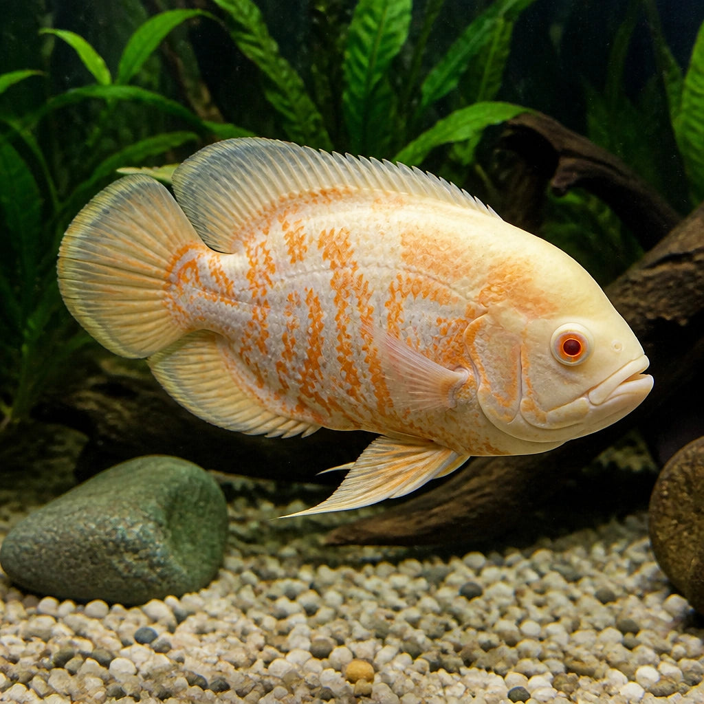 Astronotus Ocellatus - - Oscar - South American Cichlid, Thriving Cichlids That Foster Harmony in Your Aquarium, Ideal Companions for Tank Lovers — for sale UK — AI natural aquarium view