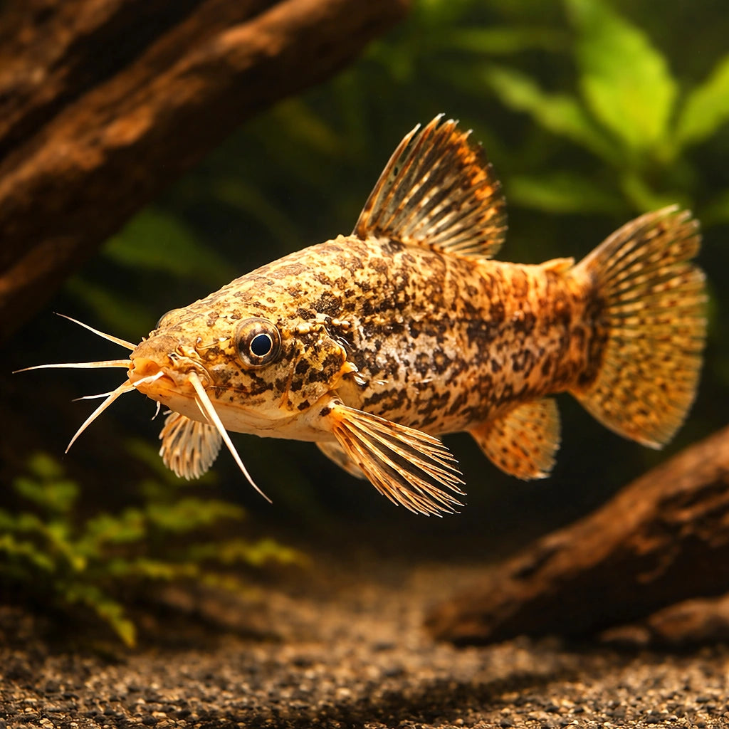 Atipa Hoplo Cat Bubblenes 6. — tropical fish for sale UK — AI hero driftwood view
