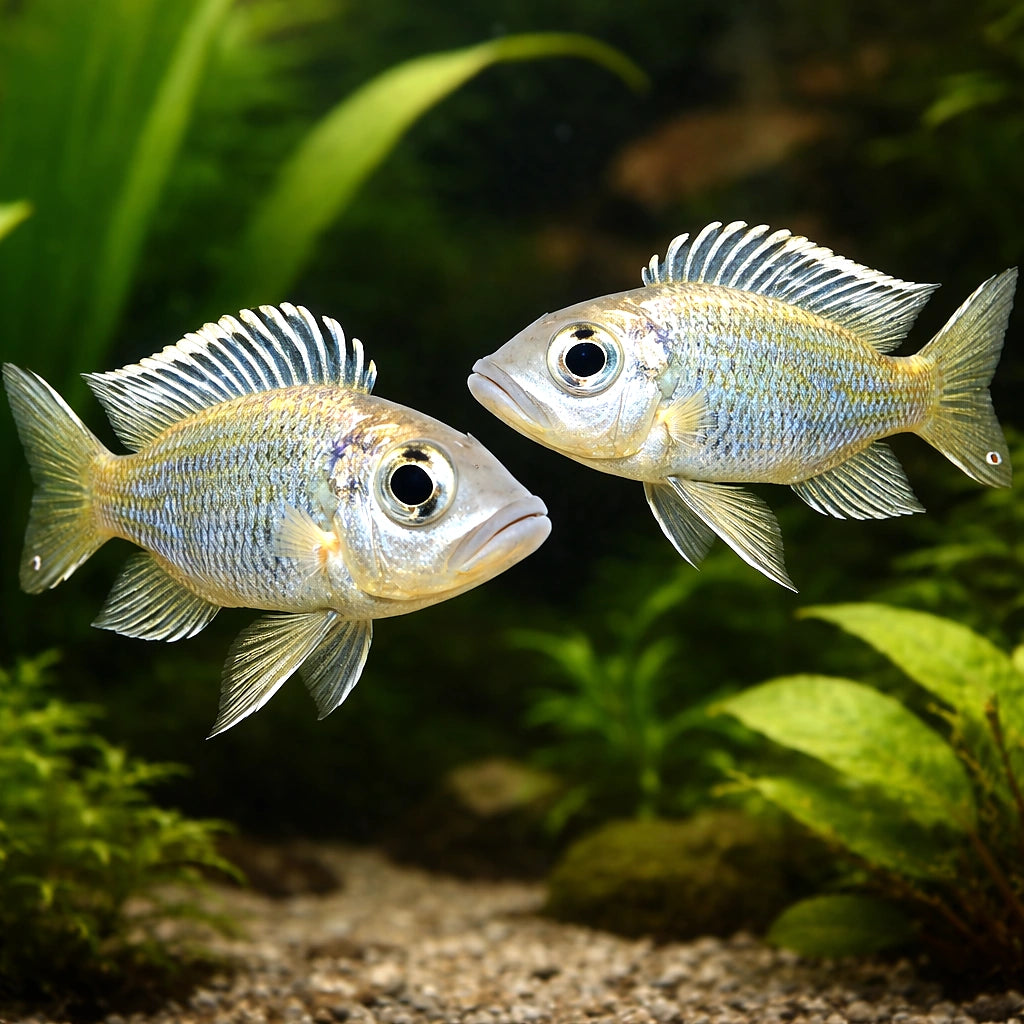 Aulonocranus dewindti S — tropical fish for sale UK — AI pair planted view