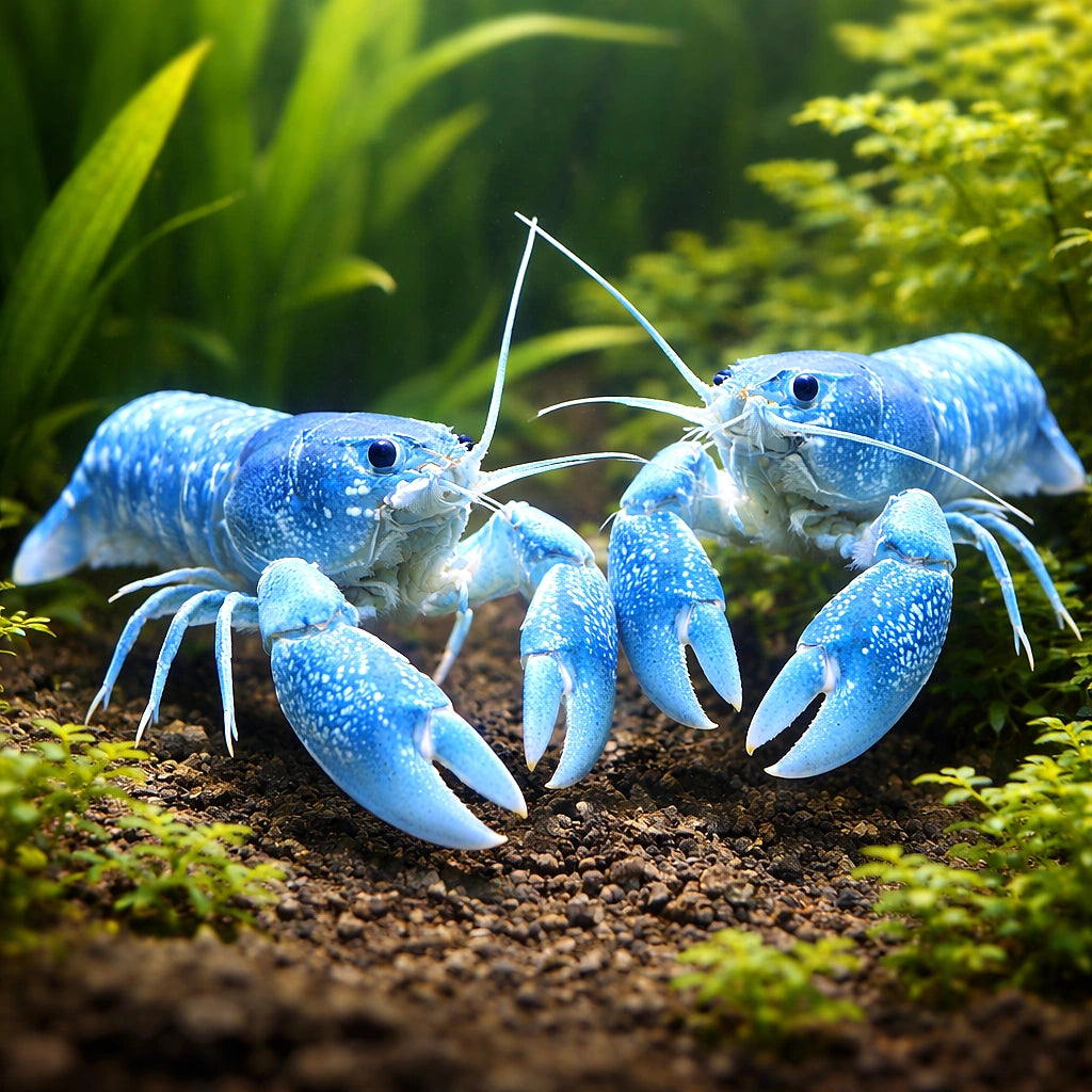 Australia bleu pearl lobster — tropical fish for sale UK — AI pair planted view