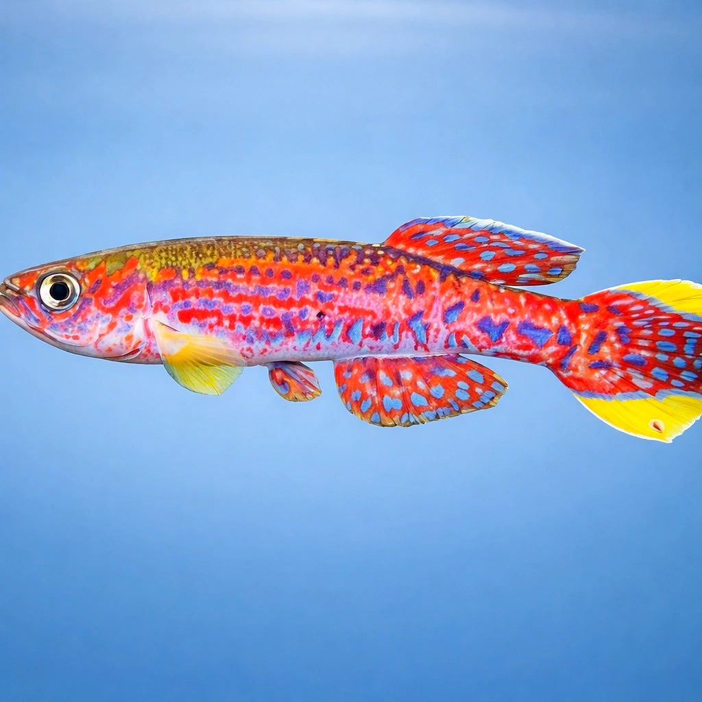 Azure Killie — tropical fish for sale UK — AI side clean view