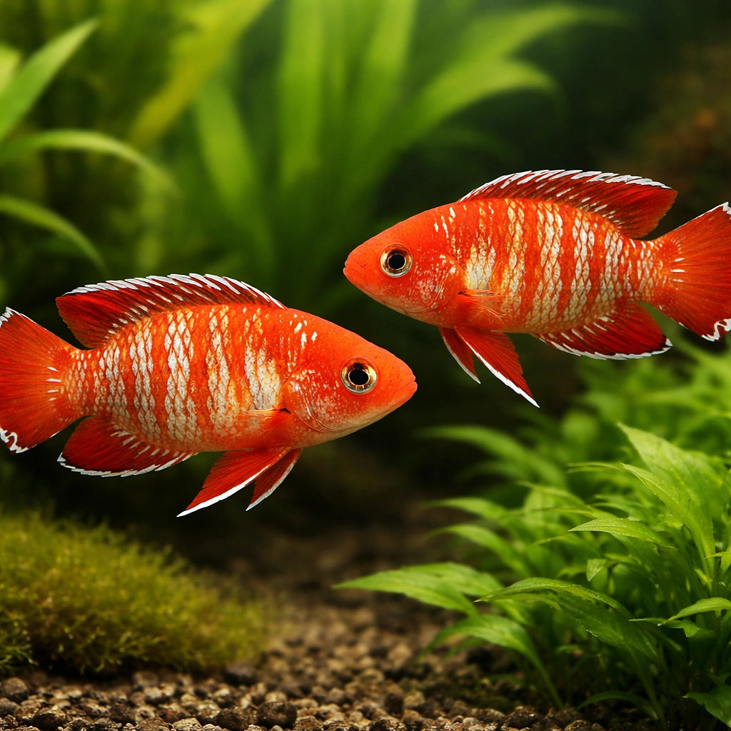Badis badis dwarf 1 - — tropical fish for sale UK — AI pair planted view