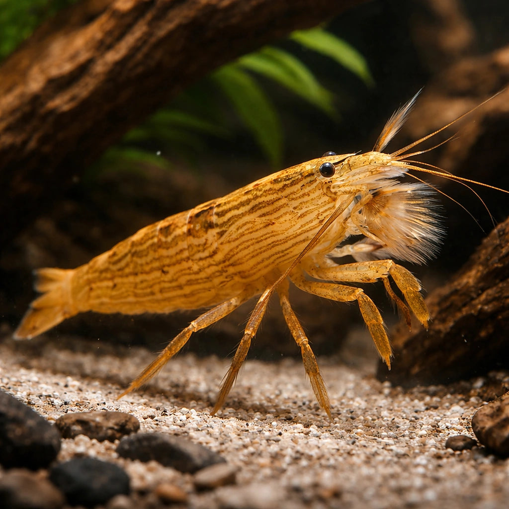 Bamboo Shrimp — Shrimp for sale UK — AI hero driftwood view