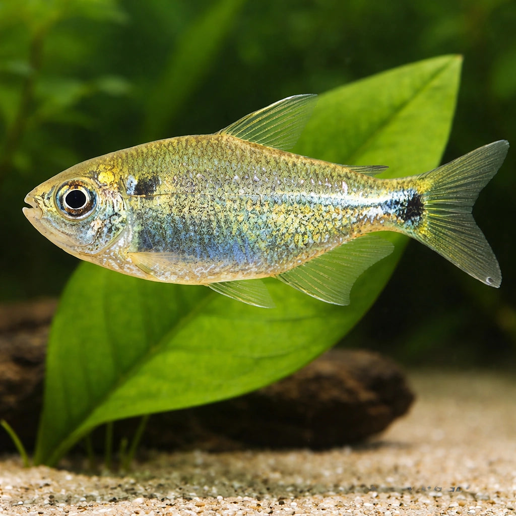 Banded Astyanax — tropical fish for sale UK — AI scale plant view