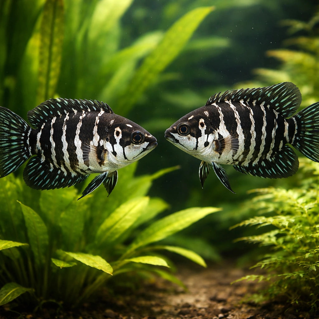 Banded Ctenopoma — tropical fish for sale UK — AI pair planted view