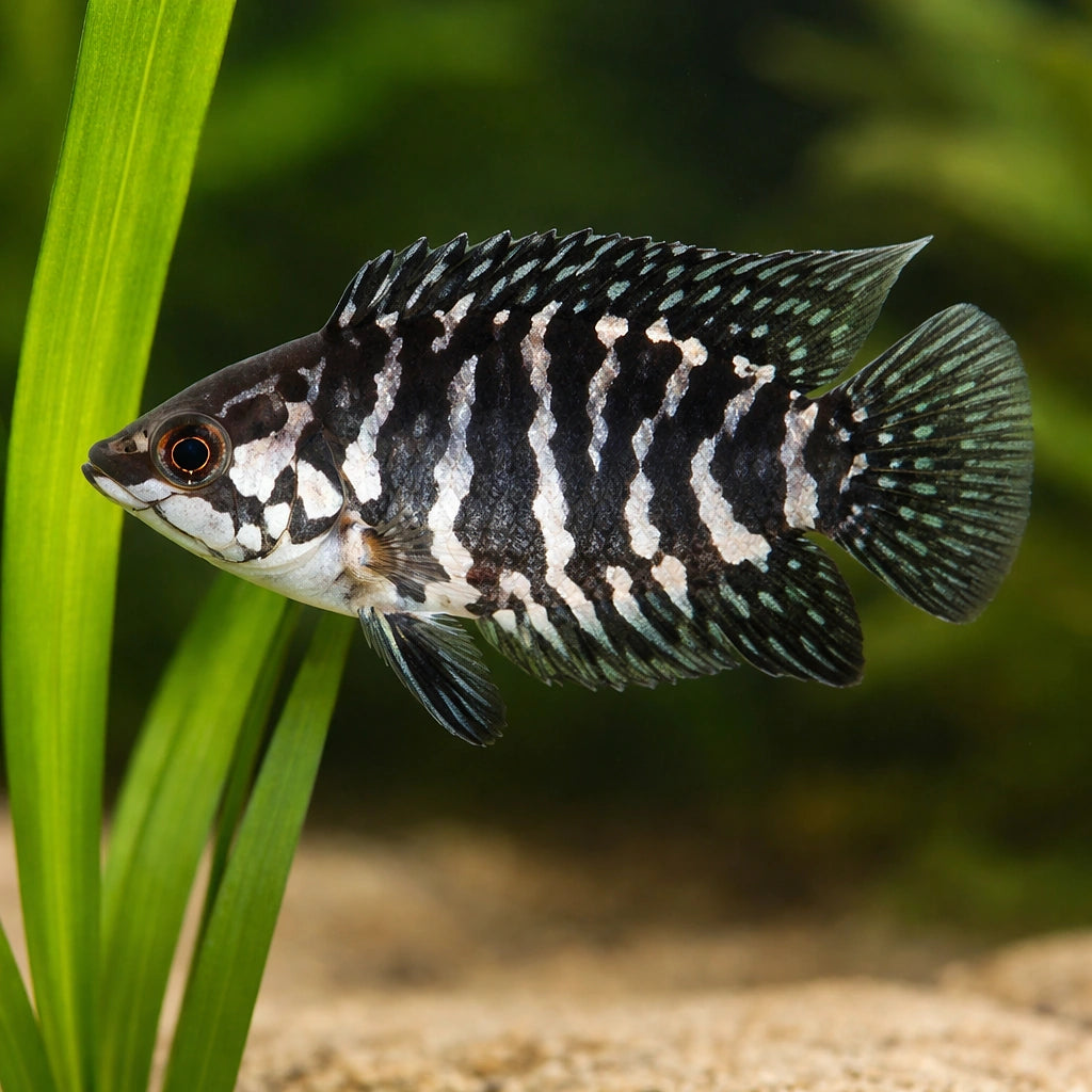 Banded Ctenopoma — tropical fish for sale UK — AI scale plant view