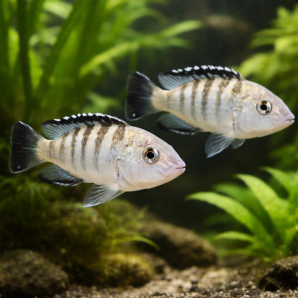 Banded Labido — tropical fish for sale UK — AI pair planted view