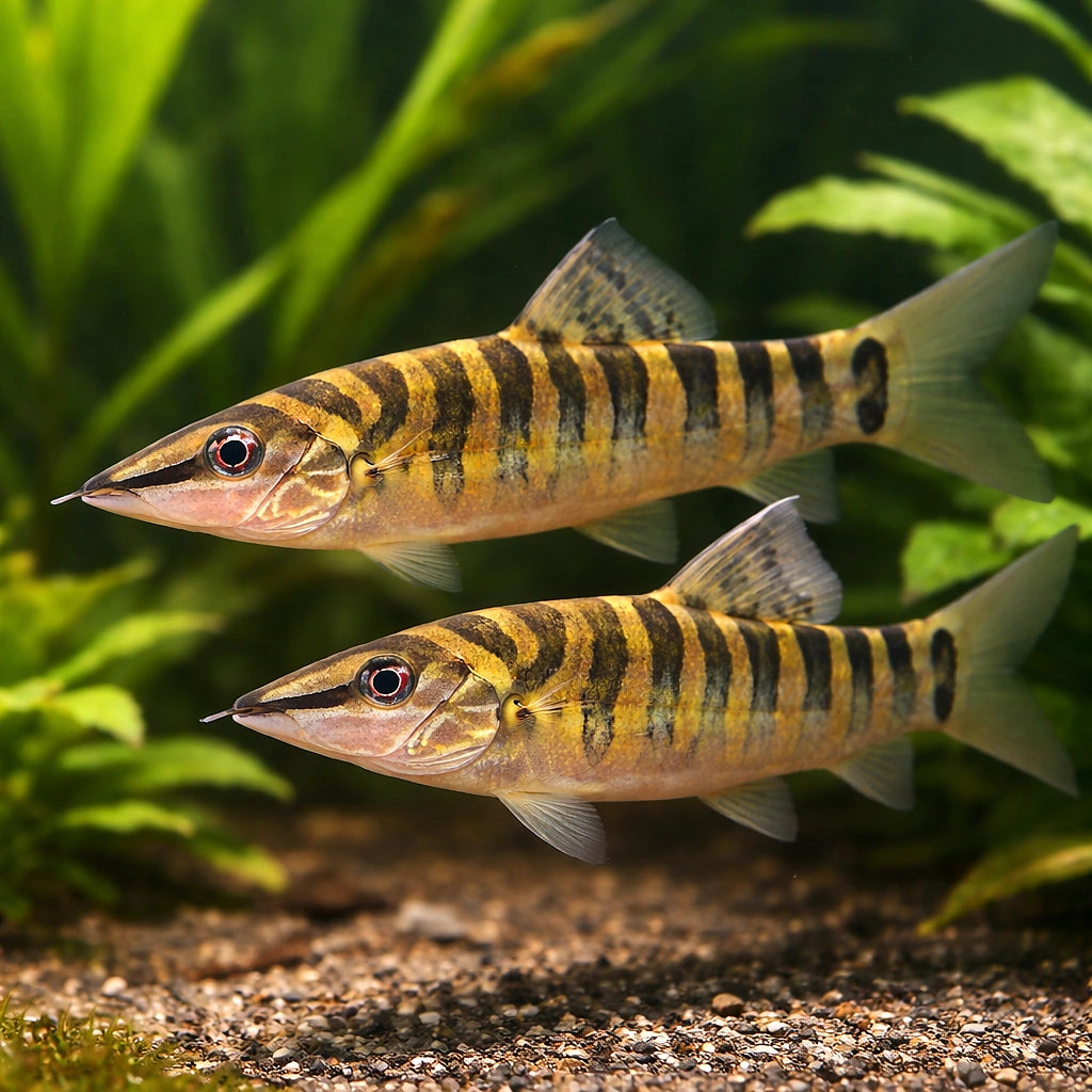 Banded Loach — tropical fish for sale UK — AI pair planted view