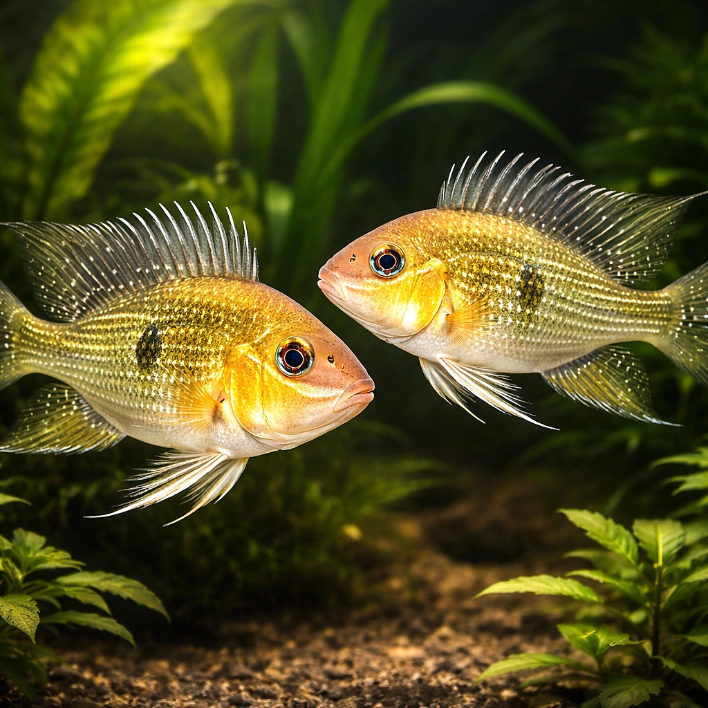 Bandit Cichlid — tropical fish for sale UK — AI pair planted view