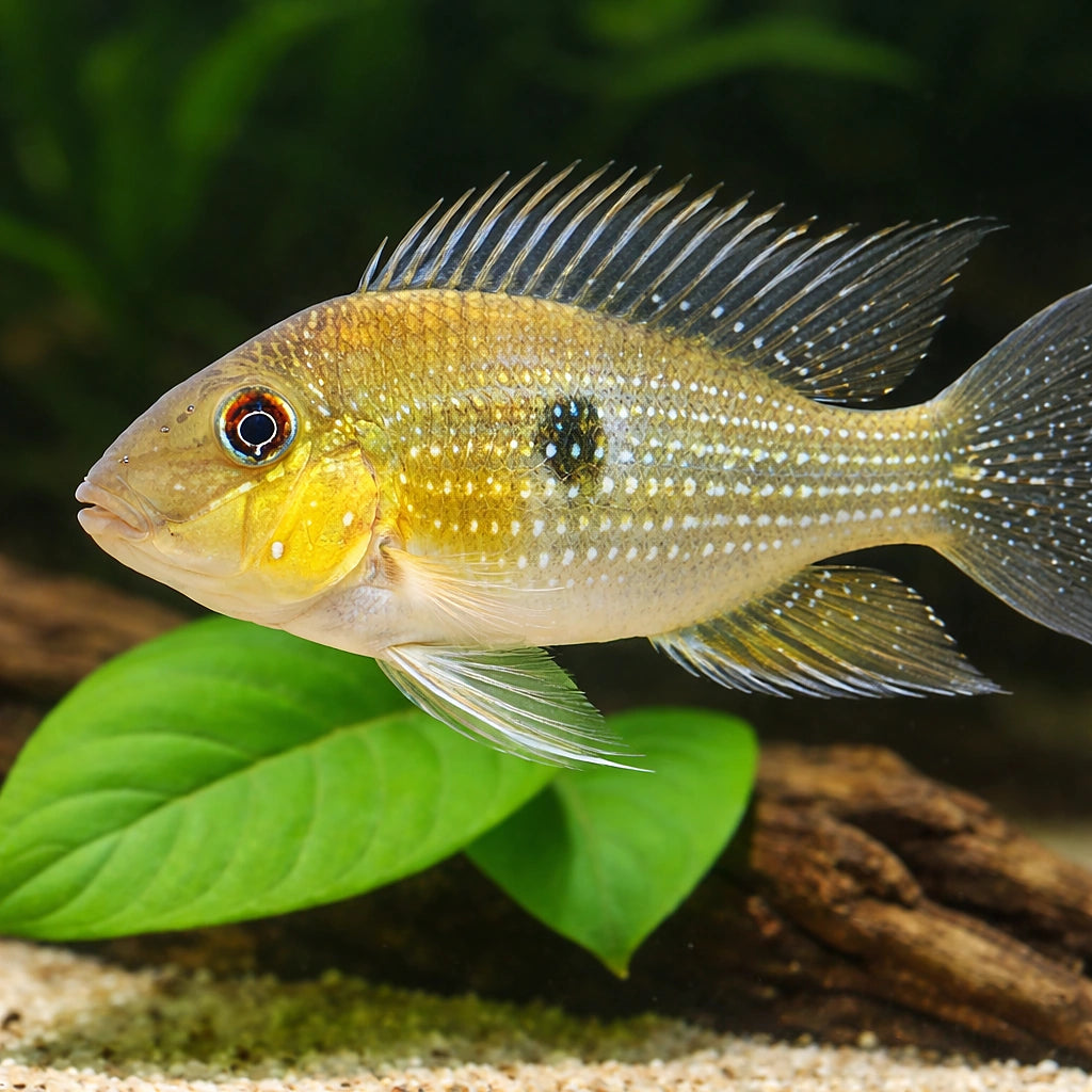Bandit Cichlid — tropical fish for sale UK — AI scale plant view