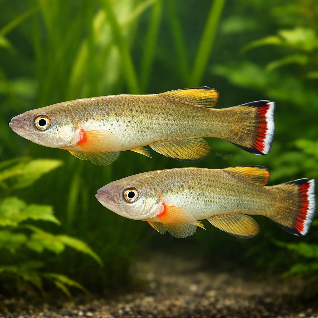 Bar-Tailed Rivulus — tropical fish for sale UK — AI pair planted view