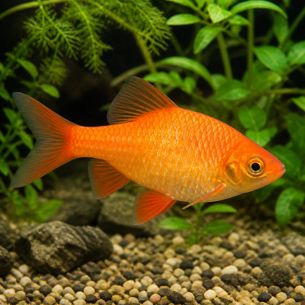Barbus /Puntius/ conchonius orange — tropical fish for sale UK — AI natural aquarium view