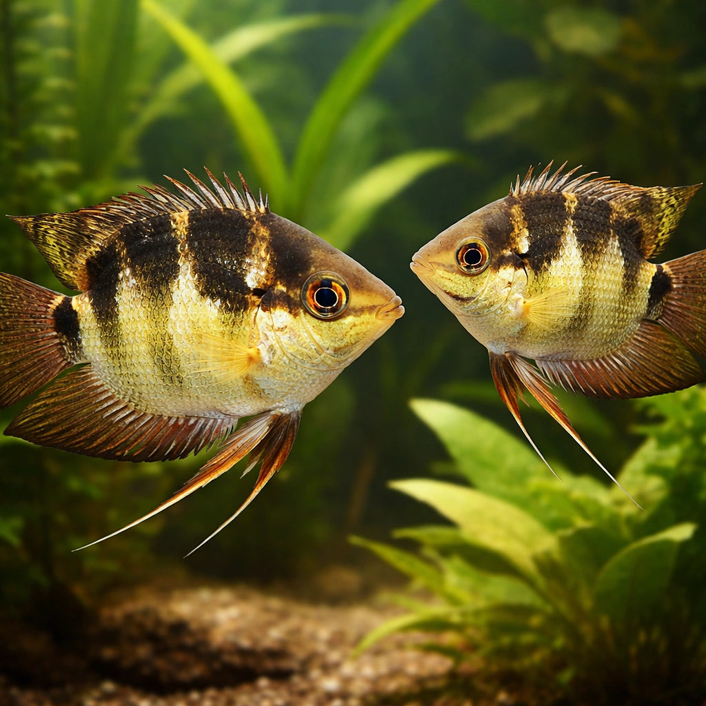 Barred Cichlid — tropical fish for sale UK — AI pair planted view