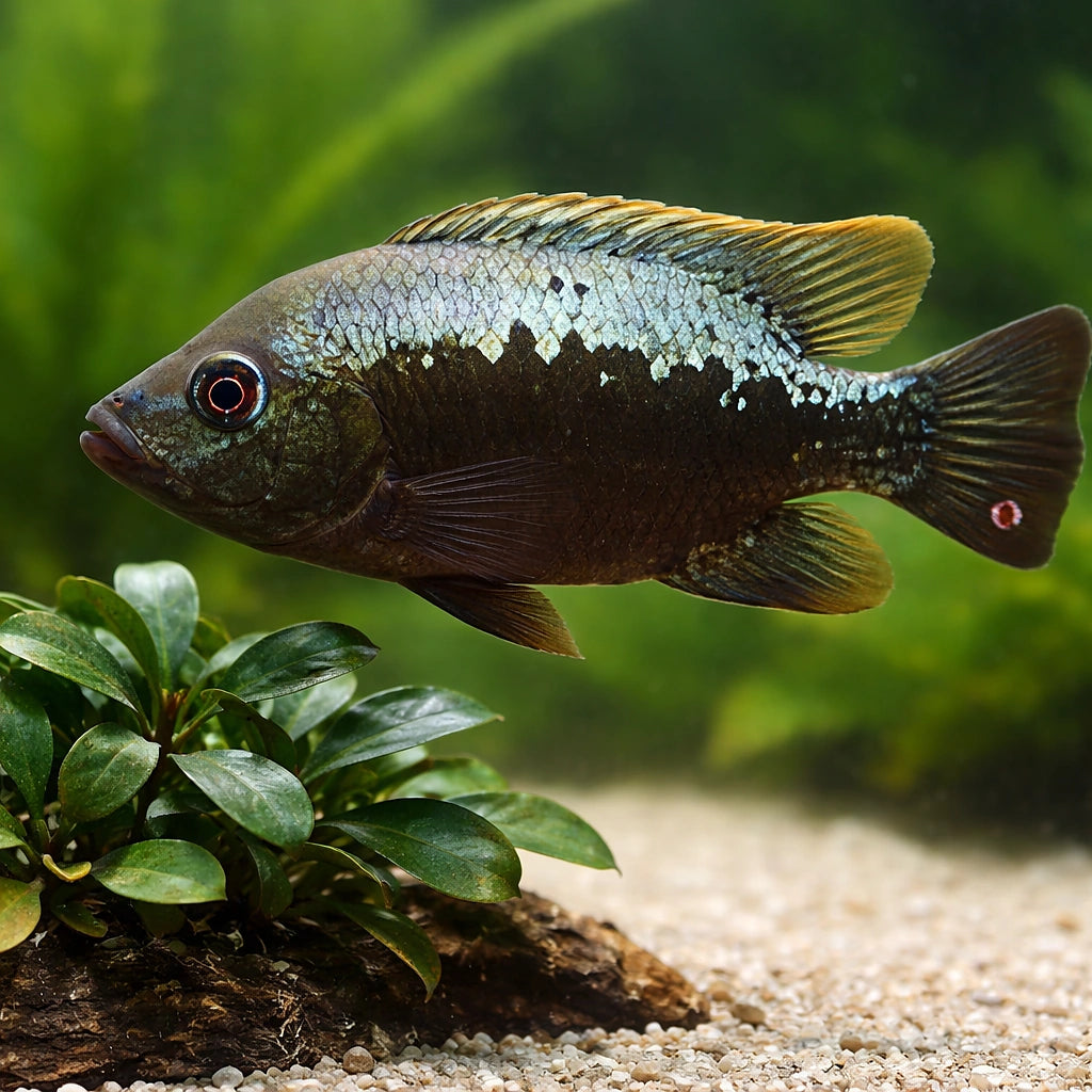 Barton s Cichlid — tropical fish for sale UK — AI scale plant view