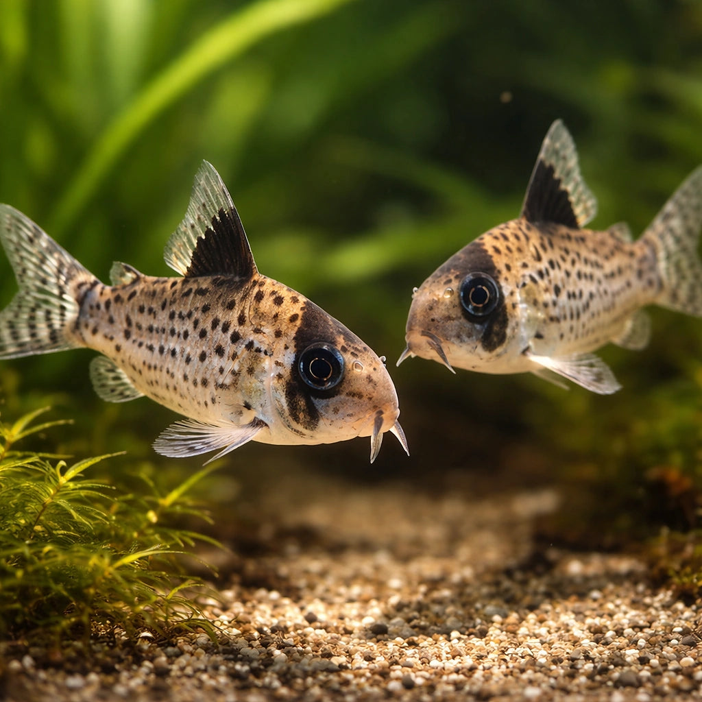 best algae eating fish — Catfish cory pleco for sale UK — AI pair planted view