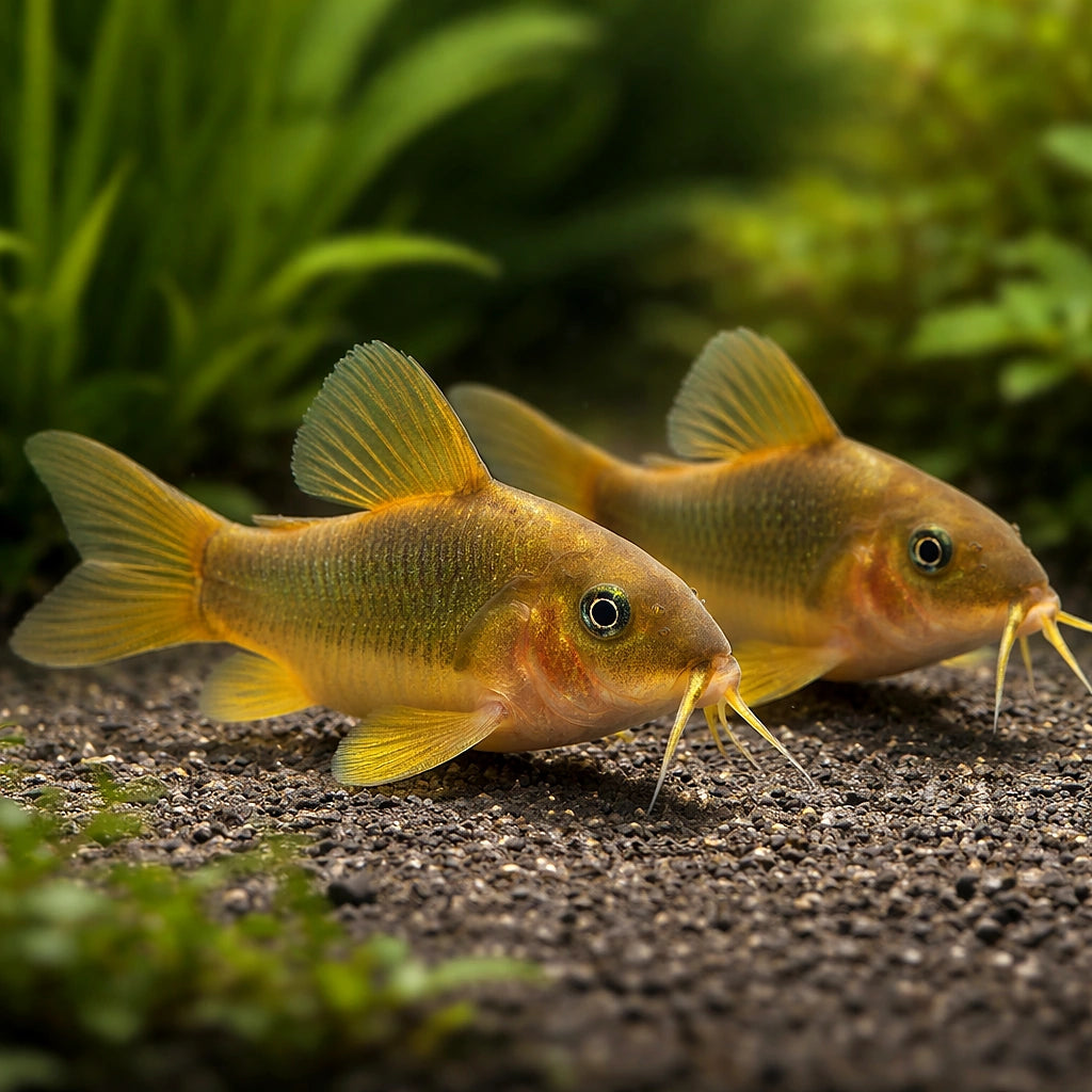 best algae eating fish — Catfish cory pleco for sale UK — AI pair planted view