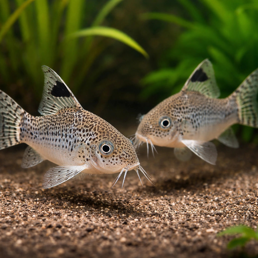 best algae eating fish — Catfish cory pleco for sale UK — AI pair planted view
